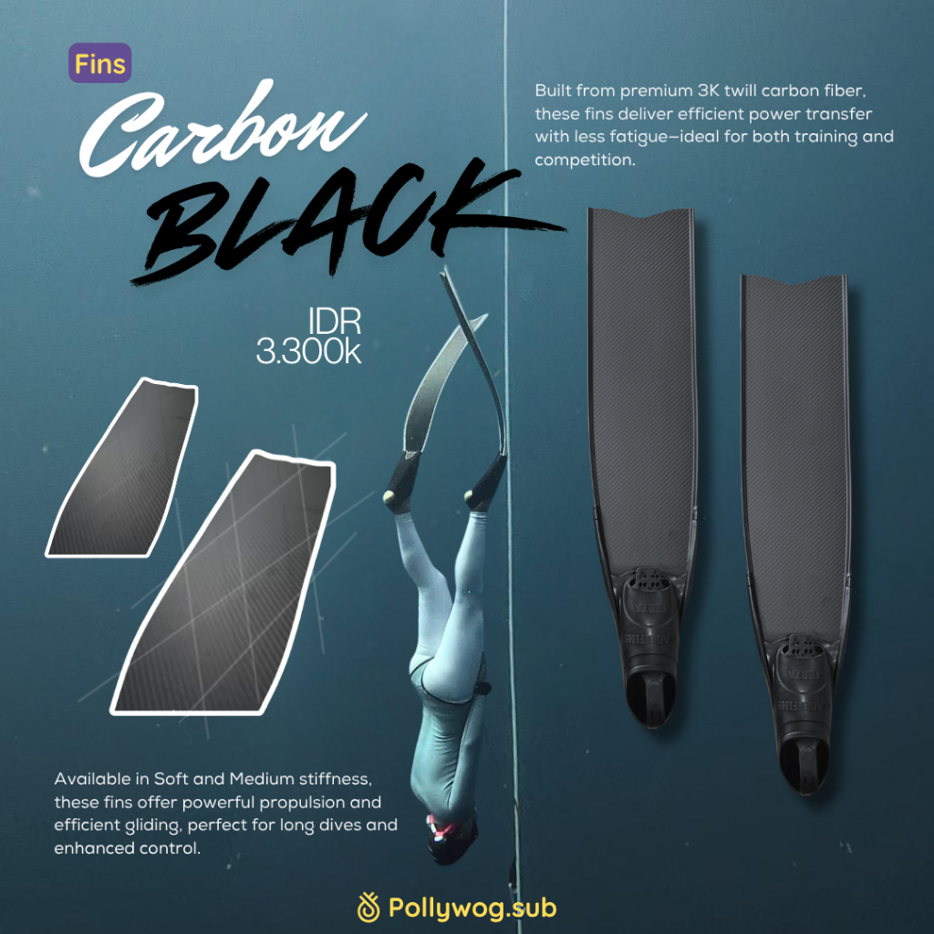 Pollywog Long Fins Pure Carbon