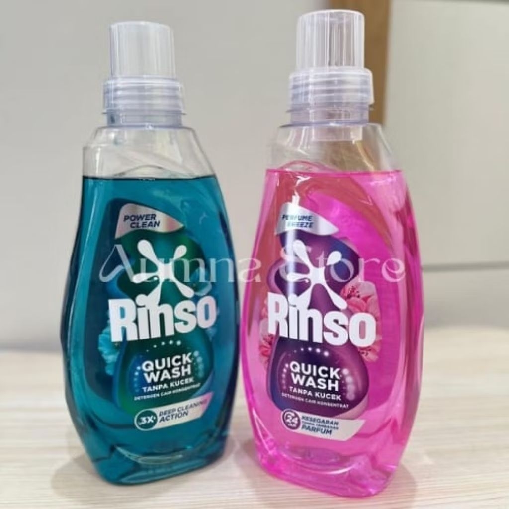 Rinso Botol Detergen Cair Parfum Botol Liquid Cair Detergent 650ml