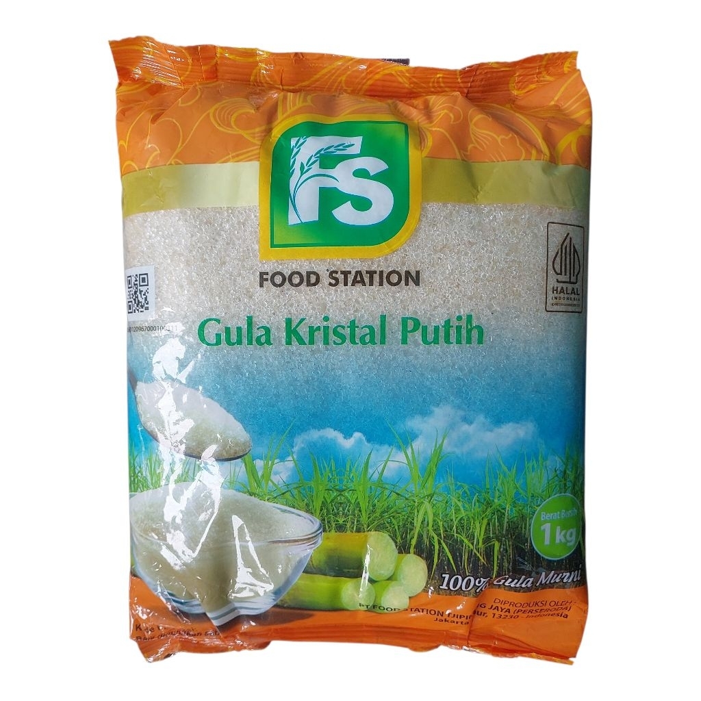 Gula Kristal Putih 1 kg (FS) - 100% Gula Murni 100% Halal