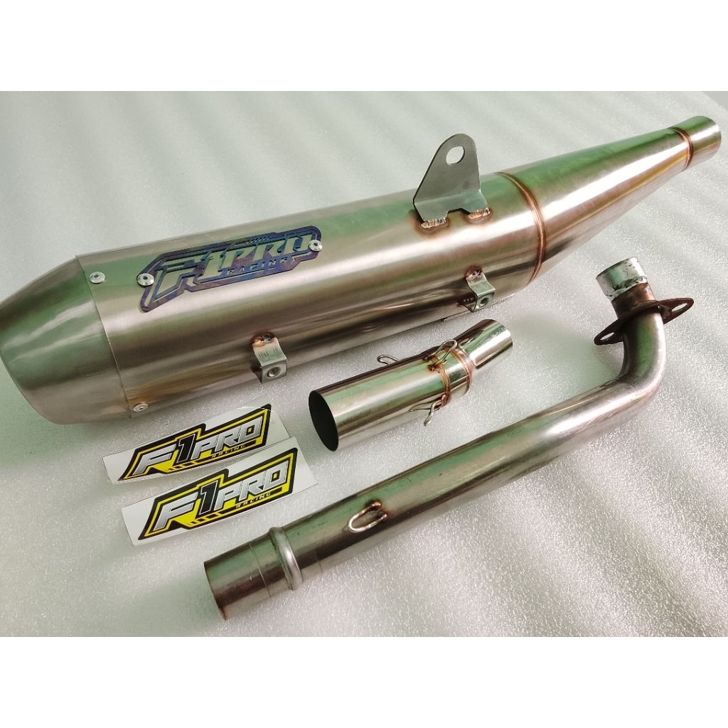 knalpot Supra X 125FI premium stainless original f1pro racing Bass adem