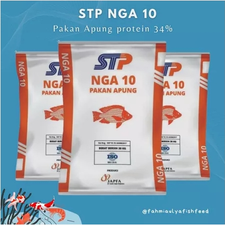 265 PAKAN IKAN STP NGA 10 -2 -3 -5 (PAKET 2KG) PROTEIN TINGGI 32-34% PAKAN APUNG IKAN BANDENG, LELE,