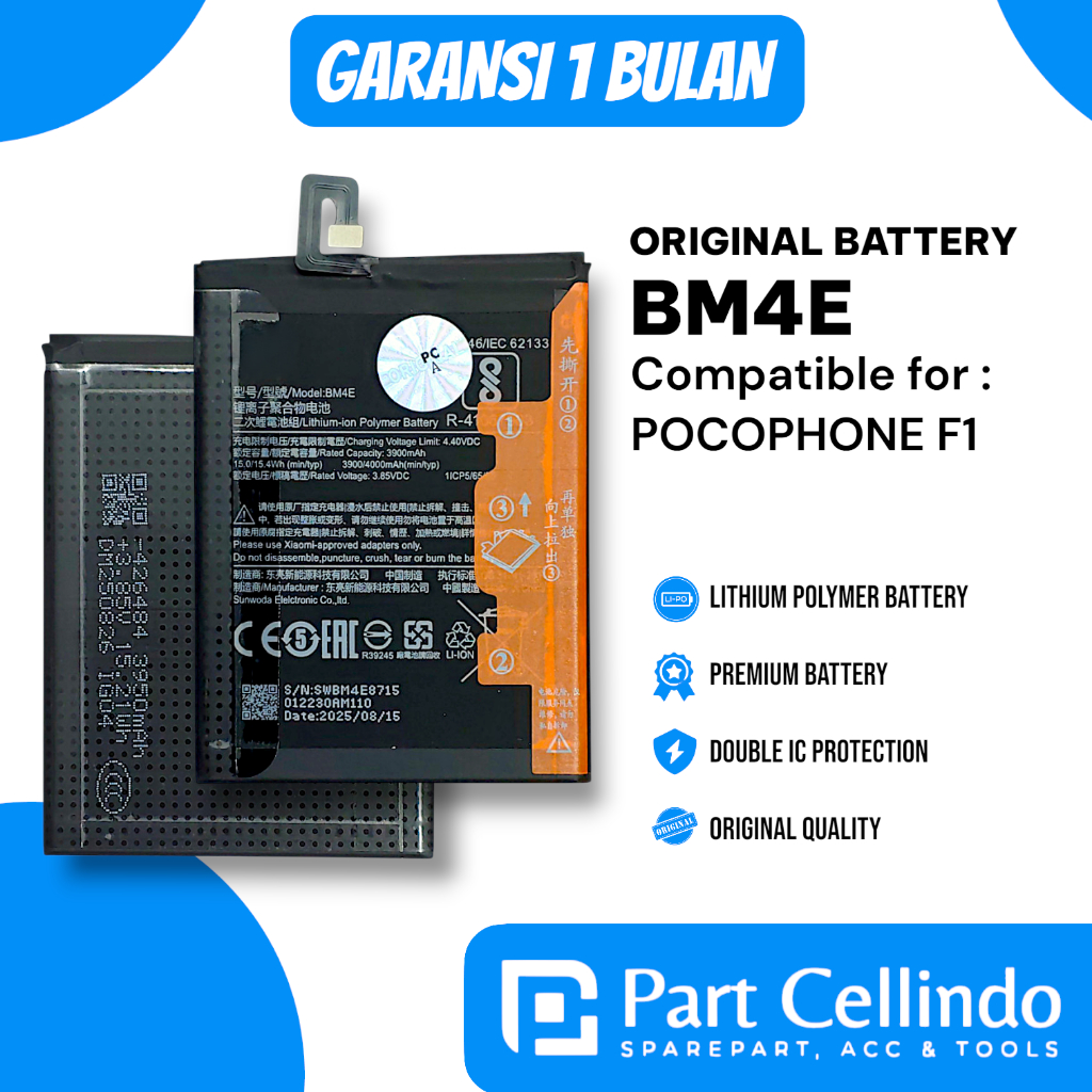 BATERAI BATRE XIAOMI BM4E POCOPHONE F1 / POCO F1