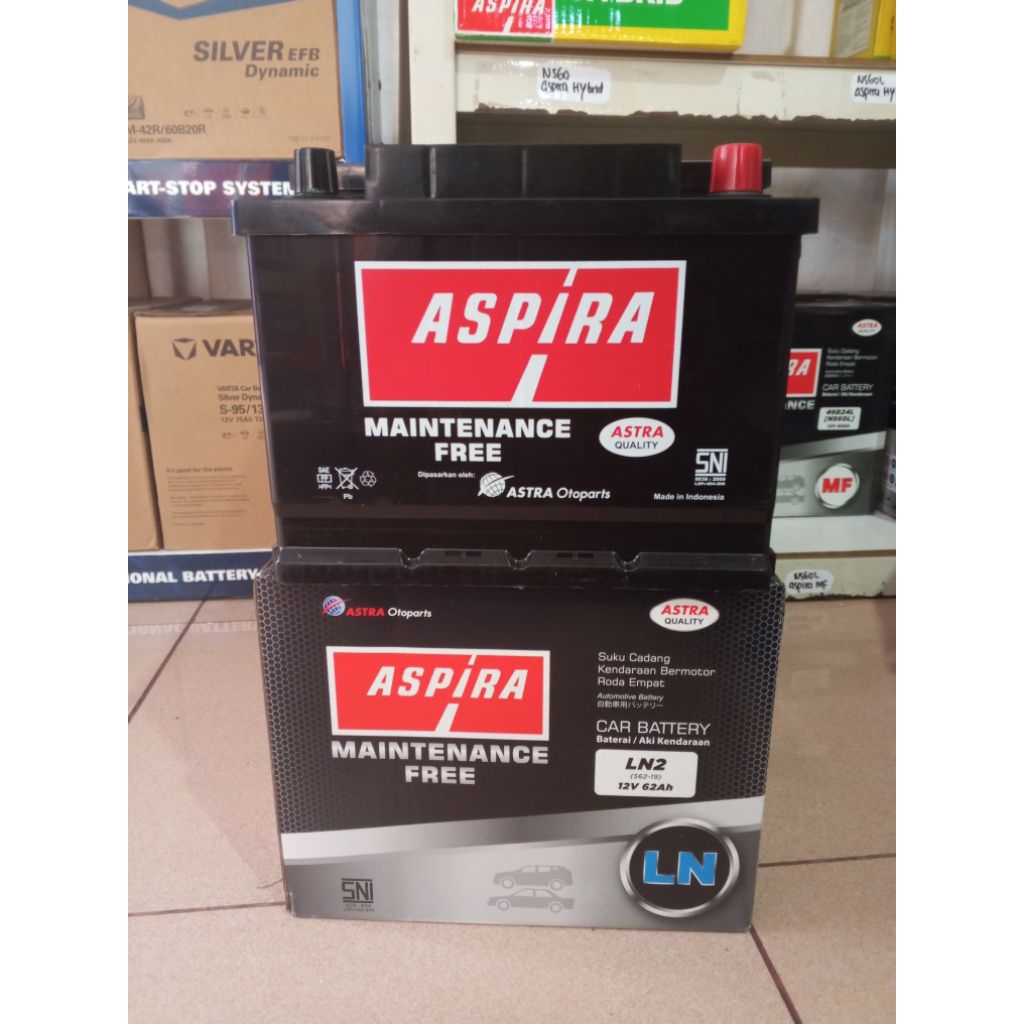 Aki Mobil Innova Zenix, Innova Reborn Bensin 355LN2 / LN2 ASPIRA MF Aki Kering