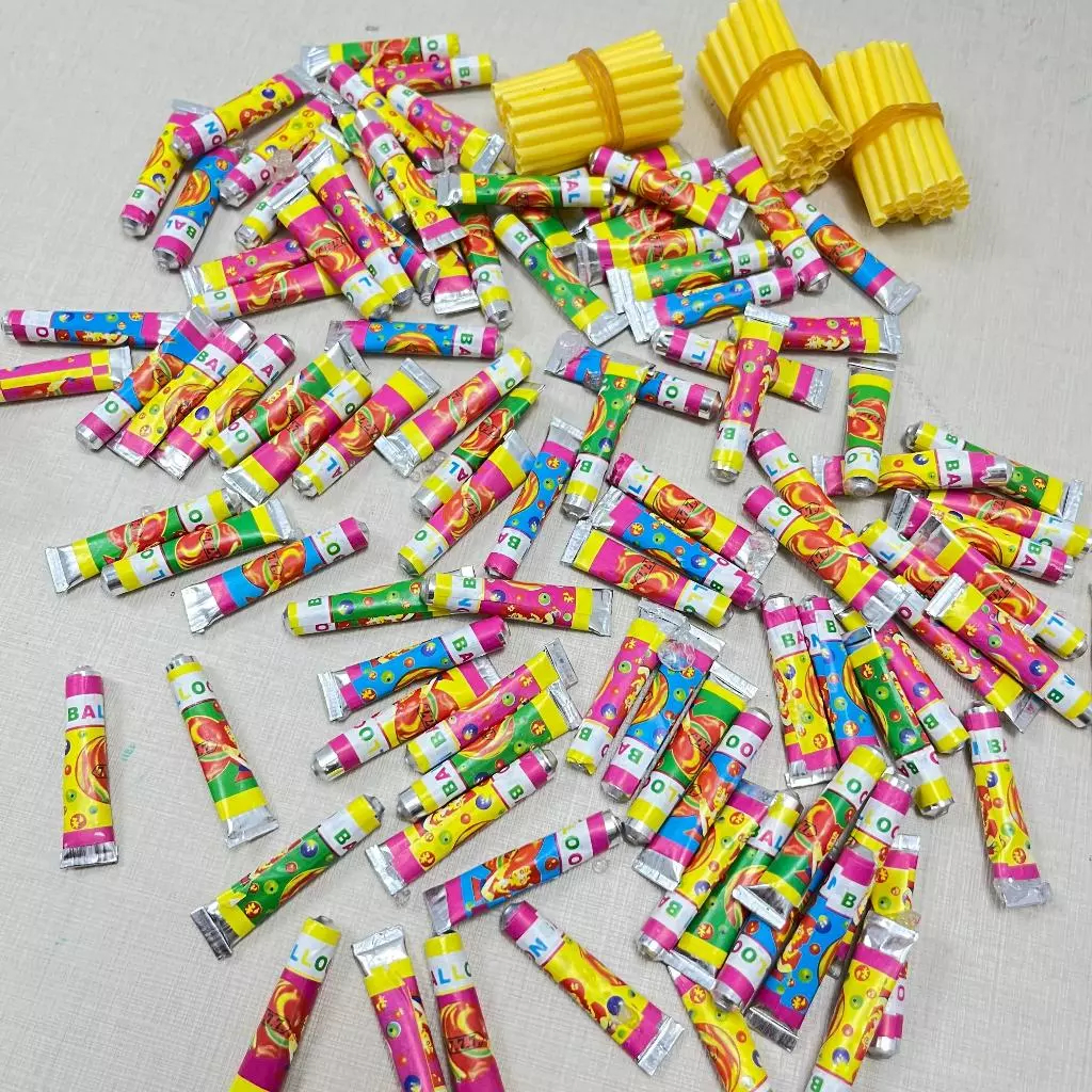 Balon Tiup Jadul 10 pcs / Mainan Era 90-an