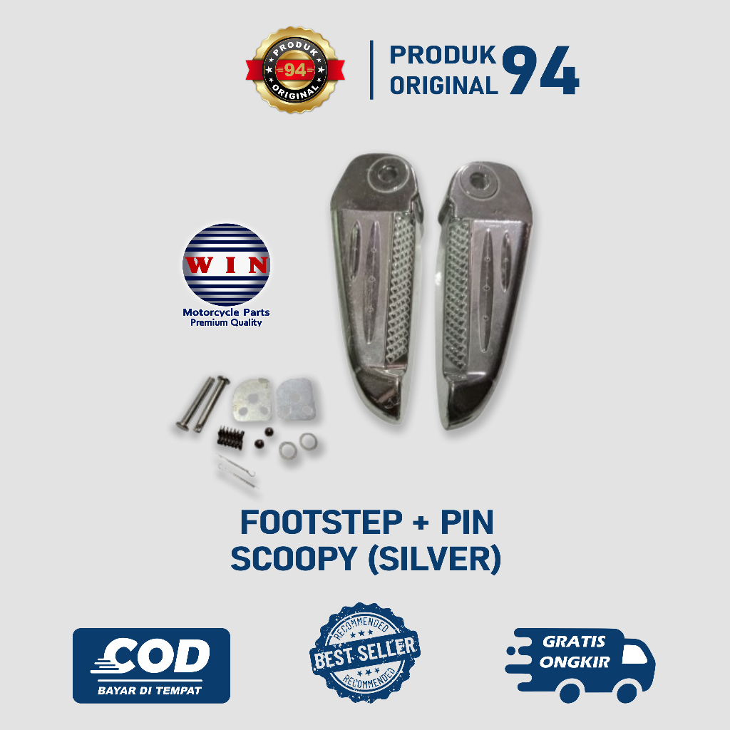 Footstep Step Pijakan Injekan Honda Scoopy Sepasang kanan kiri Original WIN