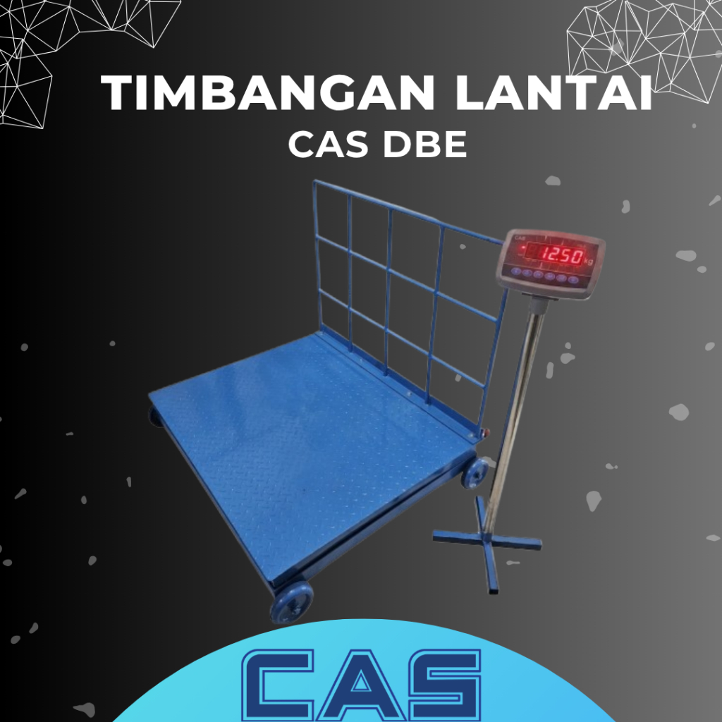 floor scale + roda CAS DBE 1mx1,2m 500kg-2ton/timbangan lantai 2ton