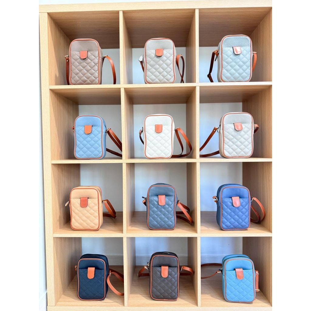 Tas, Wanita Kulit Asli Slingbag Tas Mini Cantik Tas HP Lucu