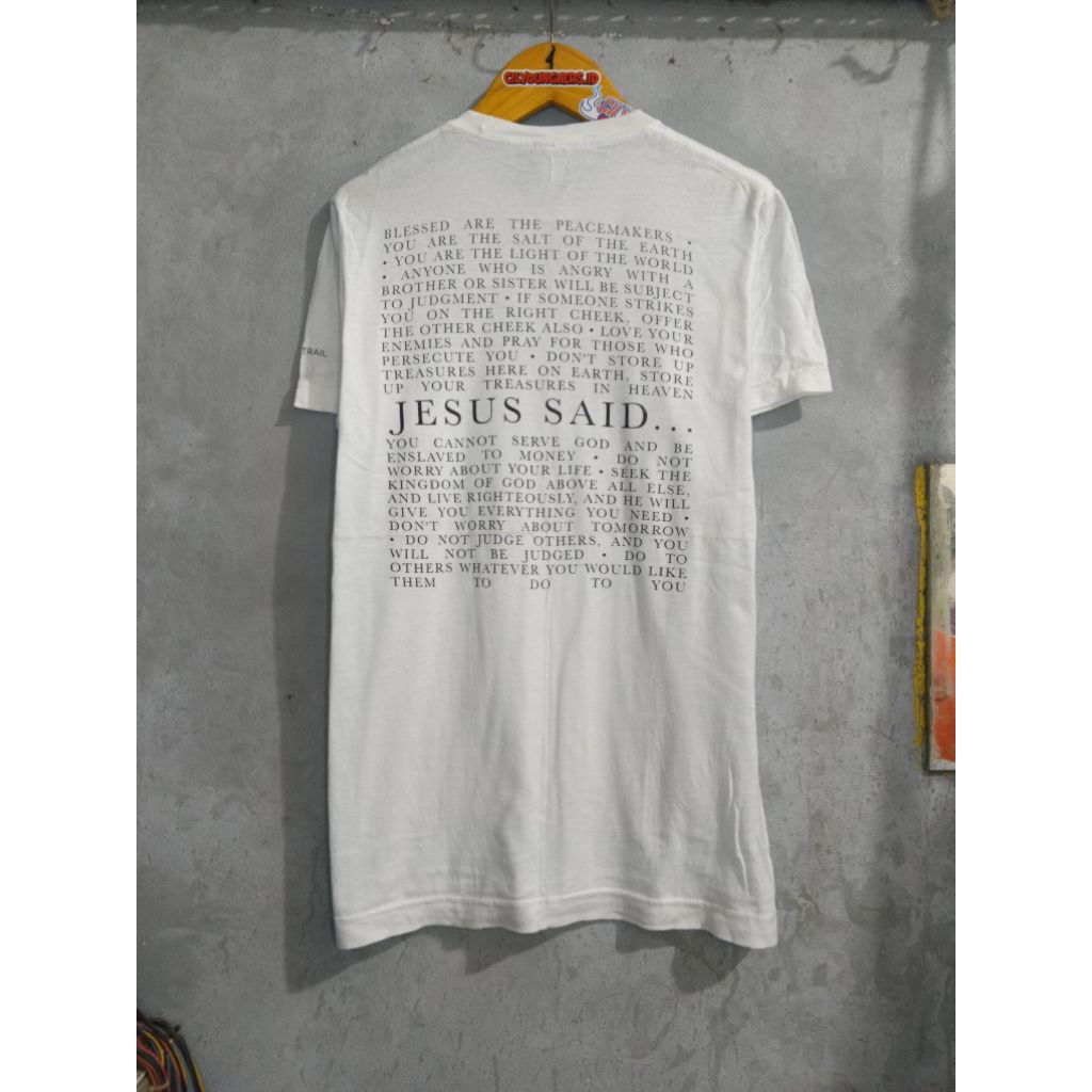 TULTEX - JESUS SAID ... text quotes vintage tee