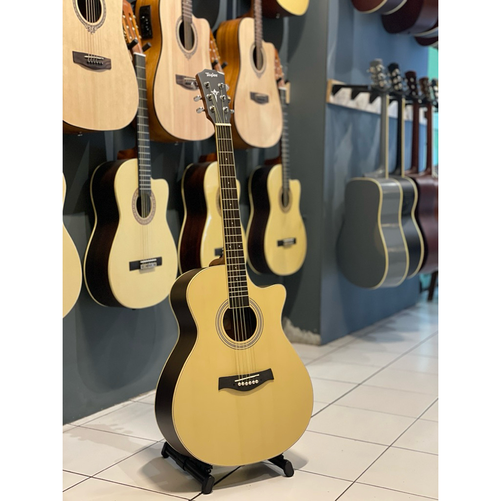Gitar Akustik Elektrik Taylor natural best quality