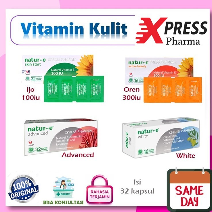 XPRESS  Natur E 100 / 300 / ADVANCED / WHITE isi 32 Kapsul Nature Natur-e