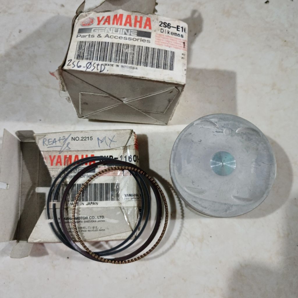 PISTON YAMAHA JUPITER MX 135 OLD STD /OS 0 ORIGINAL YGP 2S6-E1631-21PISTON RING SET (STD) 1S71 / RIN