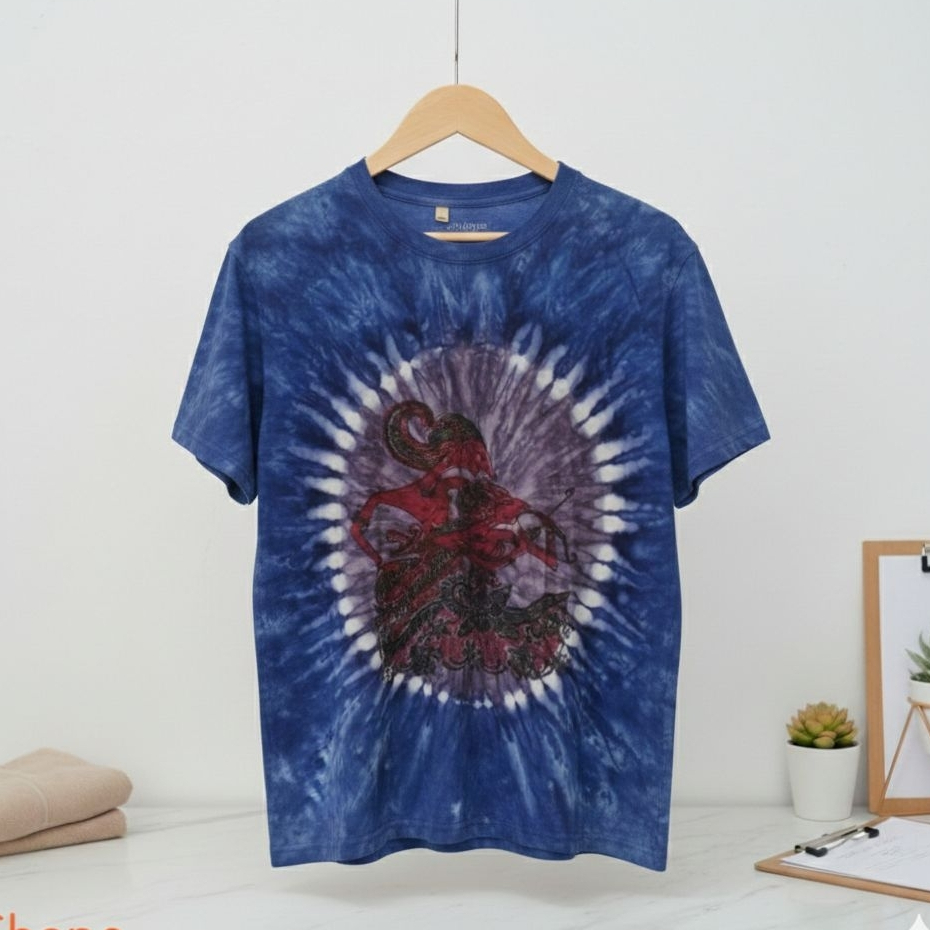 Atasan kaos barong abstrak bali jogja pria wanita motif abstrak dewasa