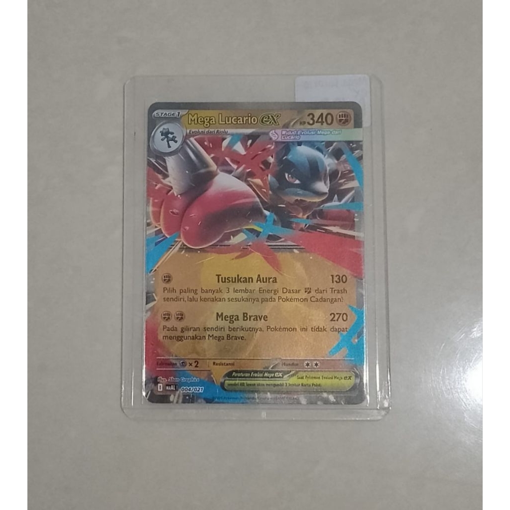 kartu pokemon mega lucario ex