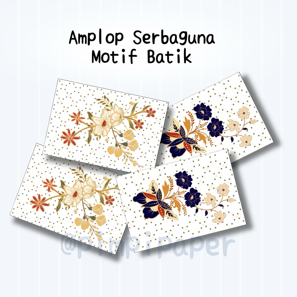 AMPLOP SERBAGUNA MOTIF BATIK | AMPLOP KONDANGAN WEDDING PERNIKAHAN DESIGN CANTIK ELEGAN