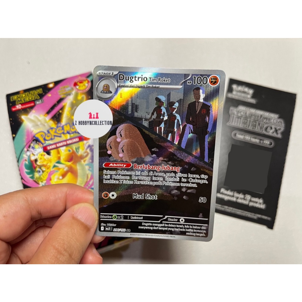 Dugtrio Tim Roket AR | Pokemon TCG Indonesia