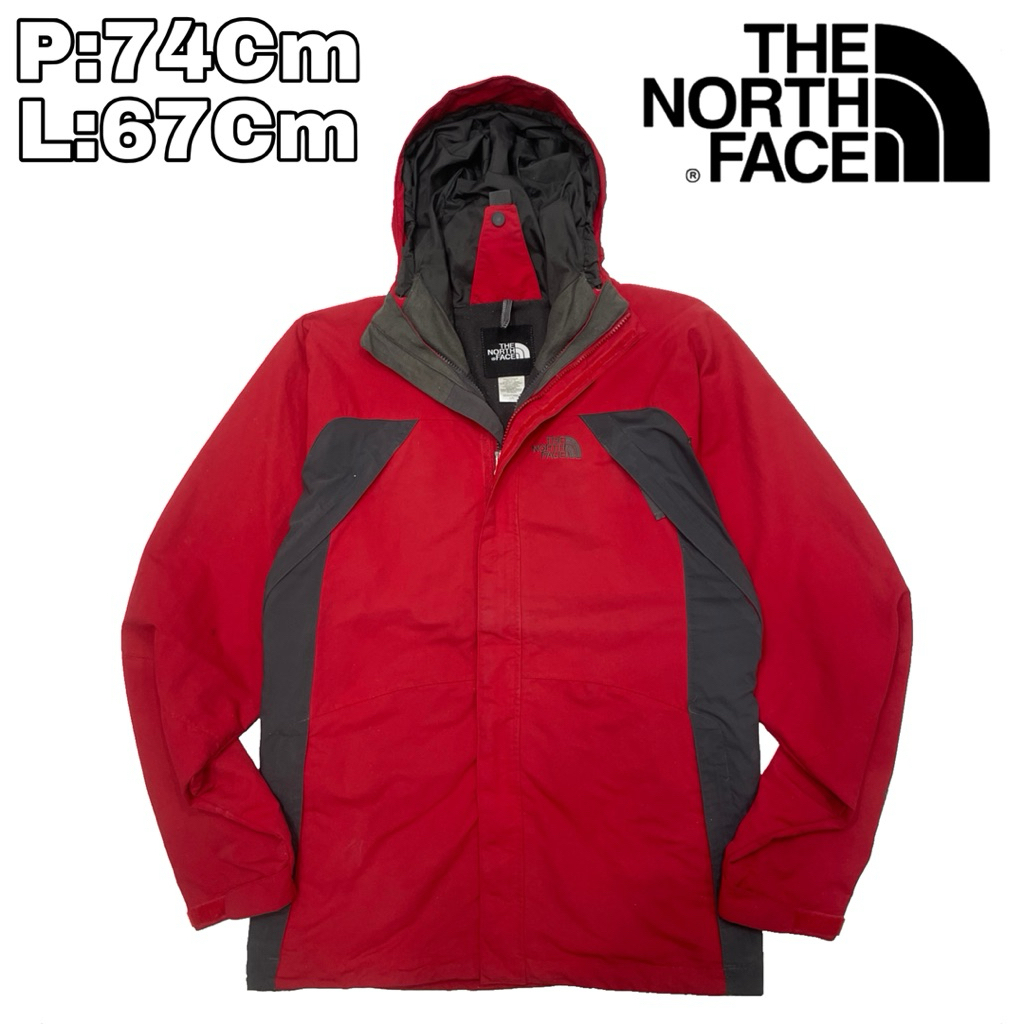 J82 Jaket Gropcore Outdoor The North Face TNF Hyvent  Sport Olahraga Waterproof Parasut Hiking Penda