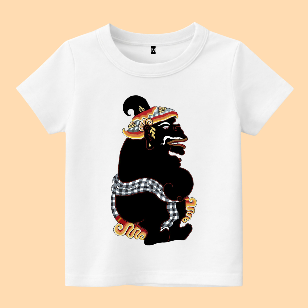 Baju kaos anak Tokoh Tualen wayang bali wayang parwa