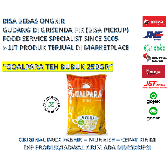 Goalpara Teh Hitam Original Black Tea 250gr Bubuk Seduh BEST Seller