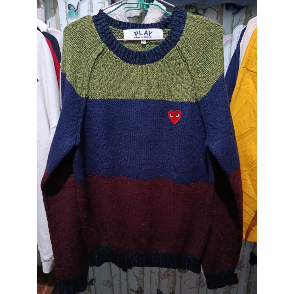 crewneck play cdg knitwear ld 112/ pj 72