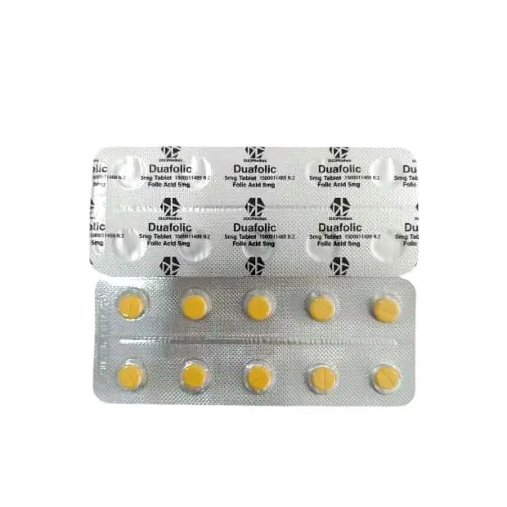 Asam Folat Folic Acid 5mg Duafolic