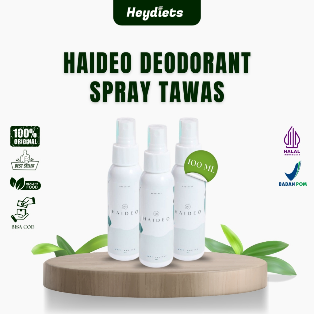 HAIDEO Deodorant Spray Odor Removal 100ml Haideo deodorant spray tawas haideo spray COD Makassar