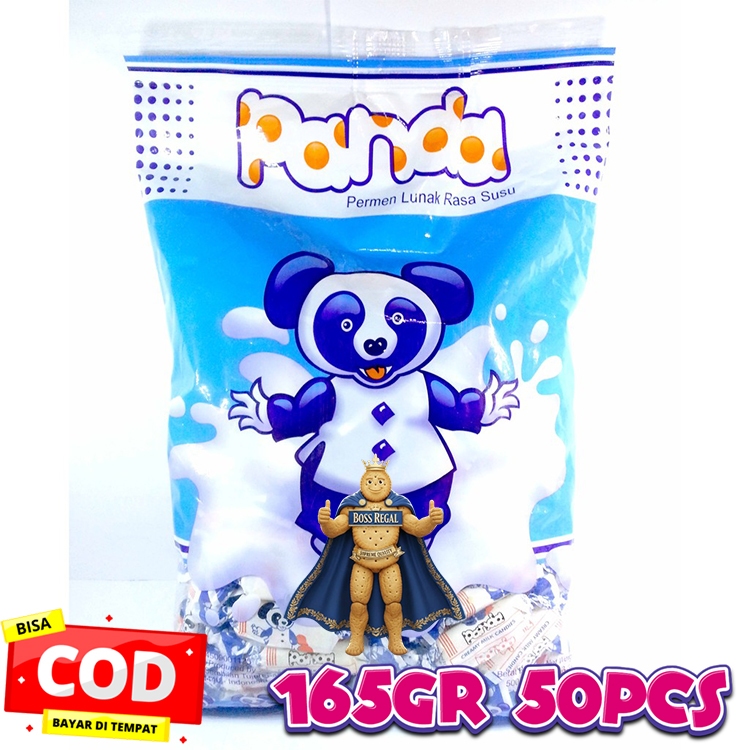 Permen Susu Panda Lunak 50pcs / Permen Jadul Rasa Susu Merk Panda Halal Bergizi Kertas Bisa Dimakan