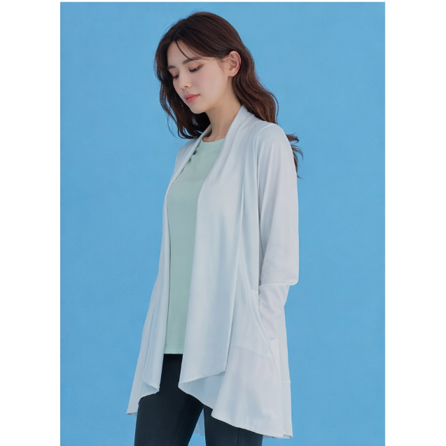 [Minne] Cardigan Outer Olahraga Wanita STL Lengan Panjang New Metro