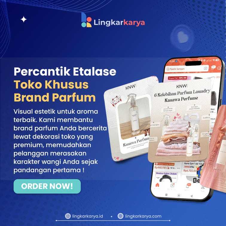 Percantik Etalase Toko Shopee Khusus Brand Parfum