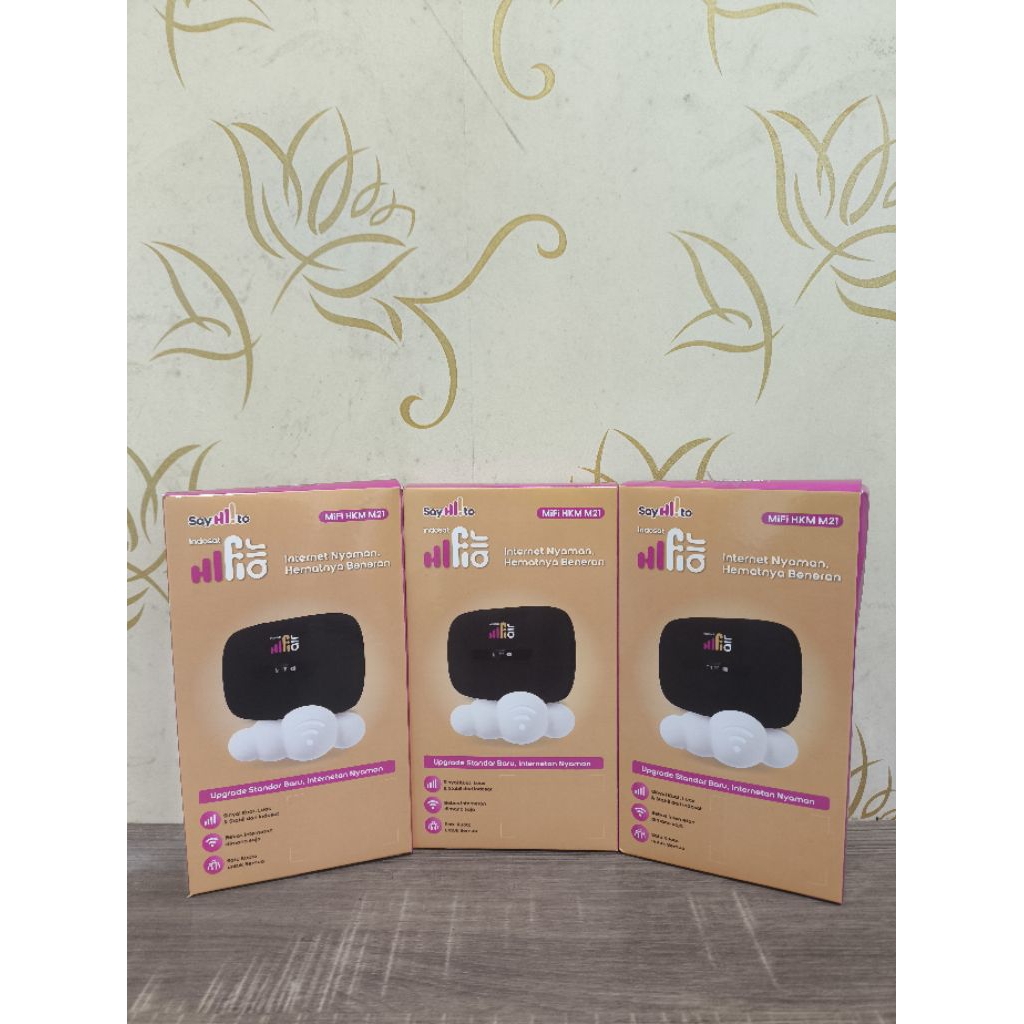 HiFi Air HKM M21 Modem Mifi 4G + KUOTA 50GB IM3