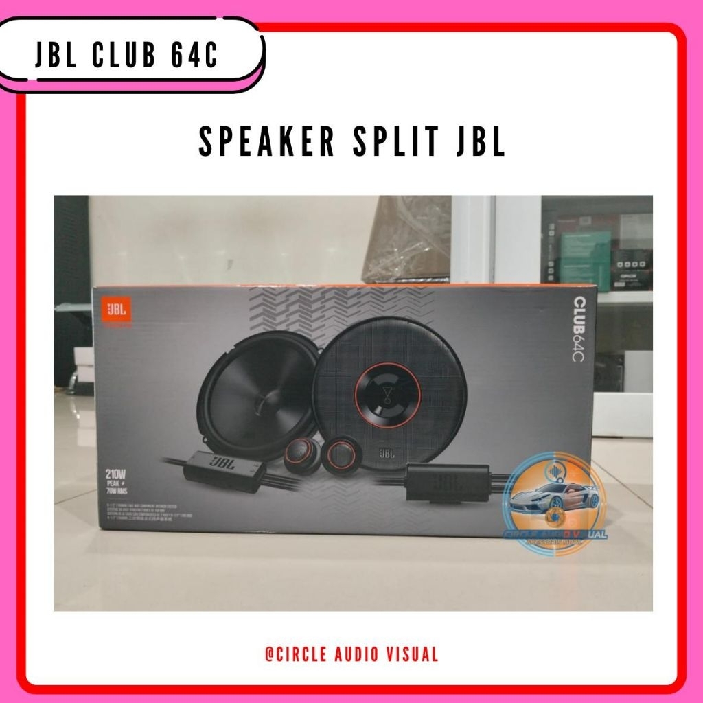 JBL Club 64C Speaker Split 2-way 6.5" Midbass+Tweeter+Xover