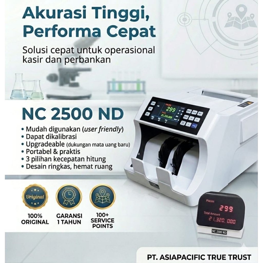 Mesin Hitung Uang Portable NC 2500 ND
