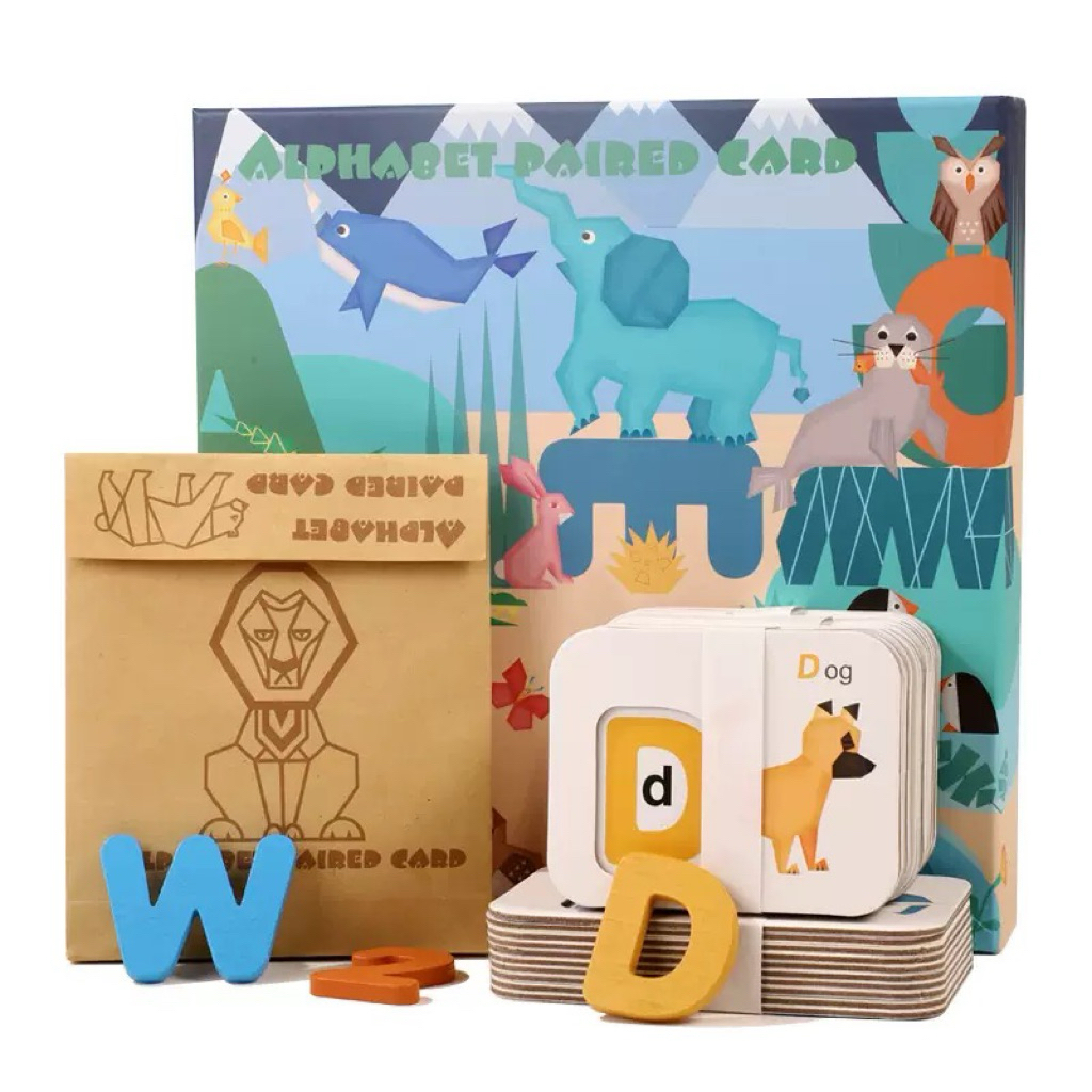 ALPHABET MAINAN MATCHING MAINAN PASANG PUZZLE ABC DAN ANGKA