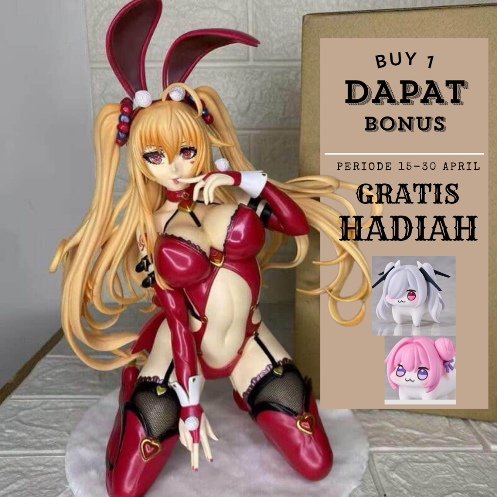 2026 New Scale Manga Figurine Statue BINDing Caroline Lily Bunny Ver. Figur Anime PVC Gadis Seksi, M