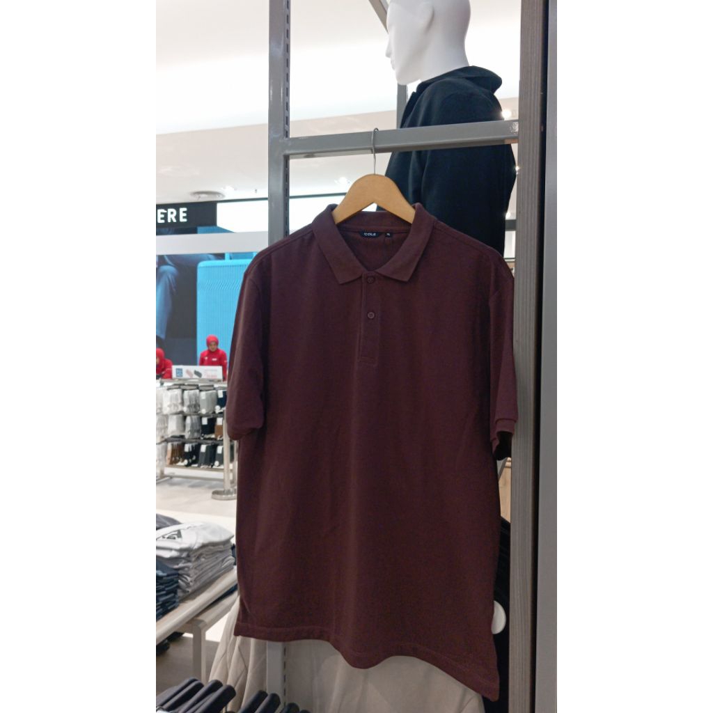 Cole kaos pria/Cole solid Nw fit kaos polo pria