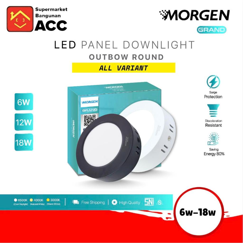 Lampu Downlight - Downlight Plafon - Downlight - Morgen Grand Lampu Downlight Outbow Round 6W 12W 18