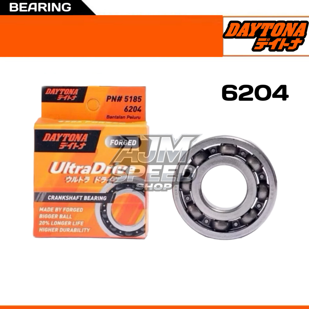 BEARING LAHER DAYTONA 6204 VESPA/BEAT/VARIO/SCOOPY/dll