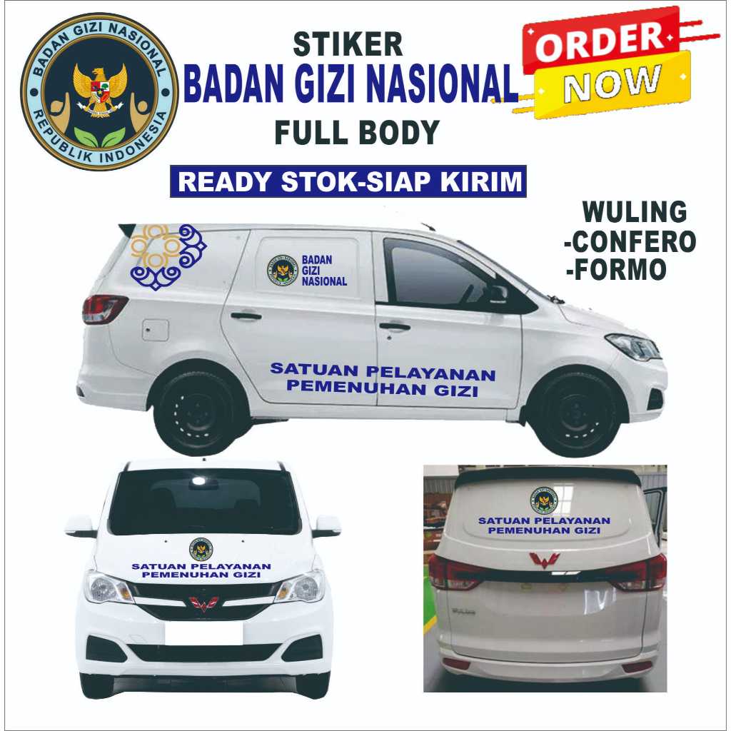 STIKER MBG BGN SPPG WULING CONFERO FORMO