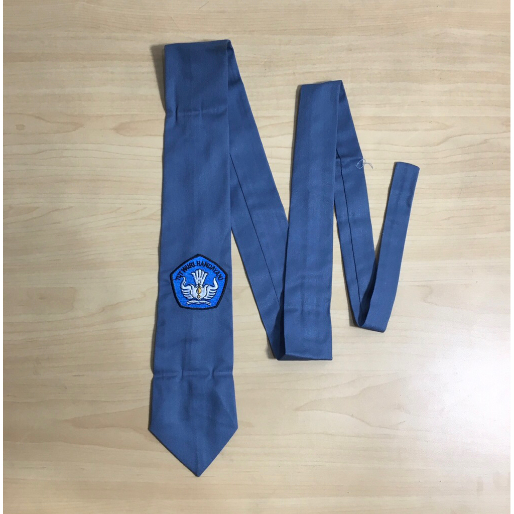 Dasi SMA / SMK Bordir Logo Biru