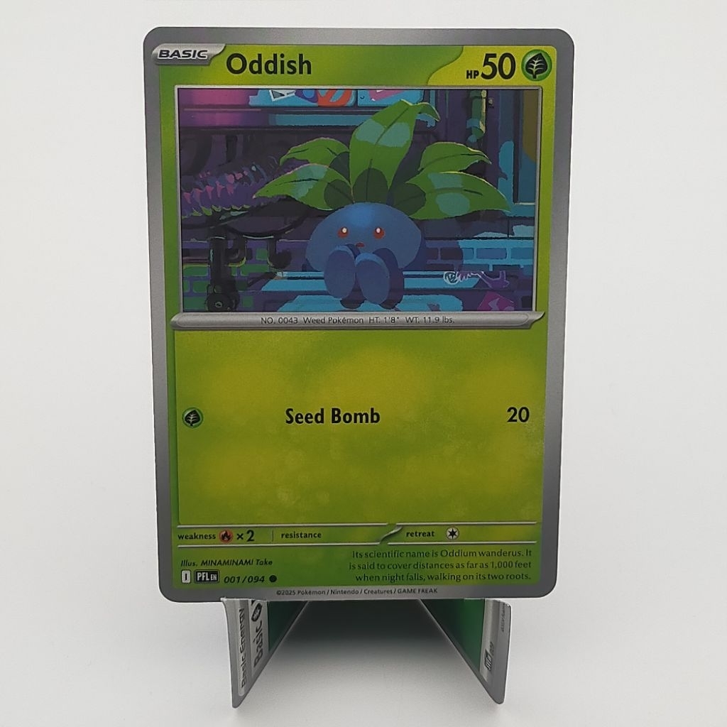 Kartu TCG Pokemon EN Original Oddish PFL 001/094