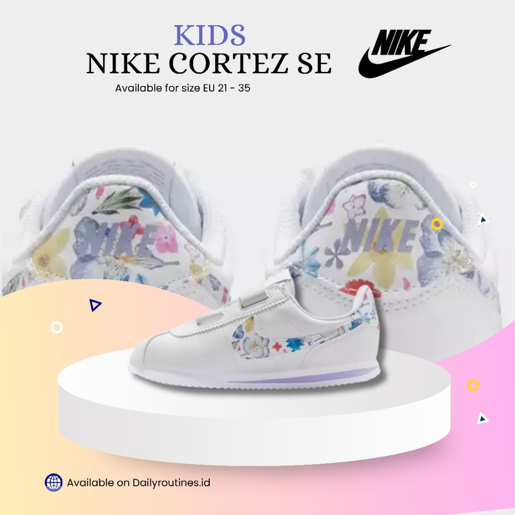 [KIDS] Nike Cortez SE 100% original available for size EU 21 - 35 DR05