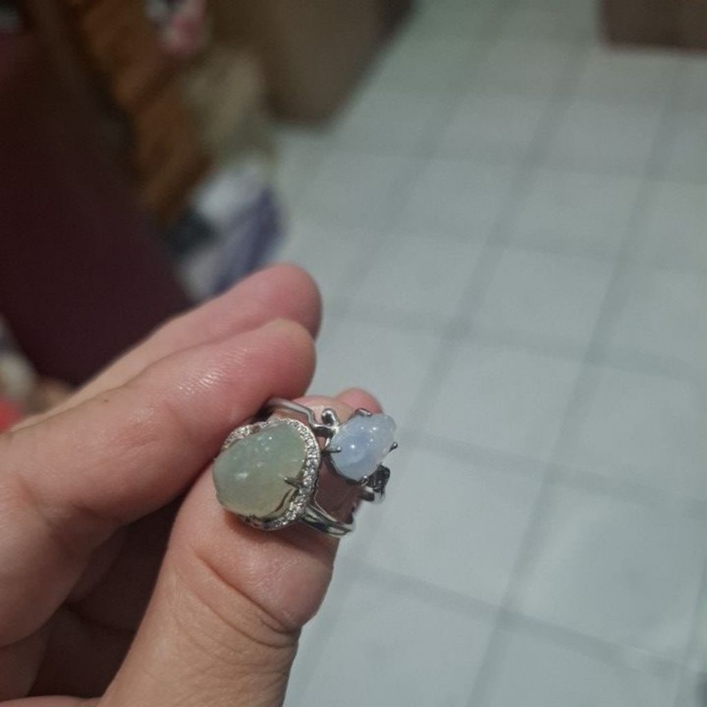 2 buah cincin giok pixiu