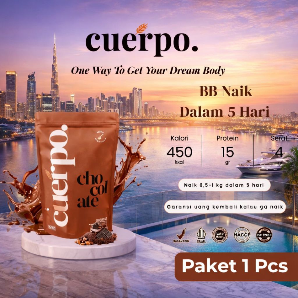 (1pcs)Cuerpo Susu Penggemuk Badan Alami Lebih Cepat Dan Ideal 100%Original/BPOM/Viral/Halal