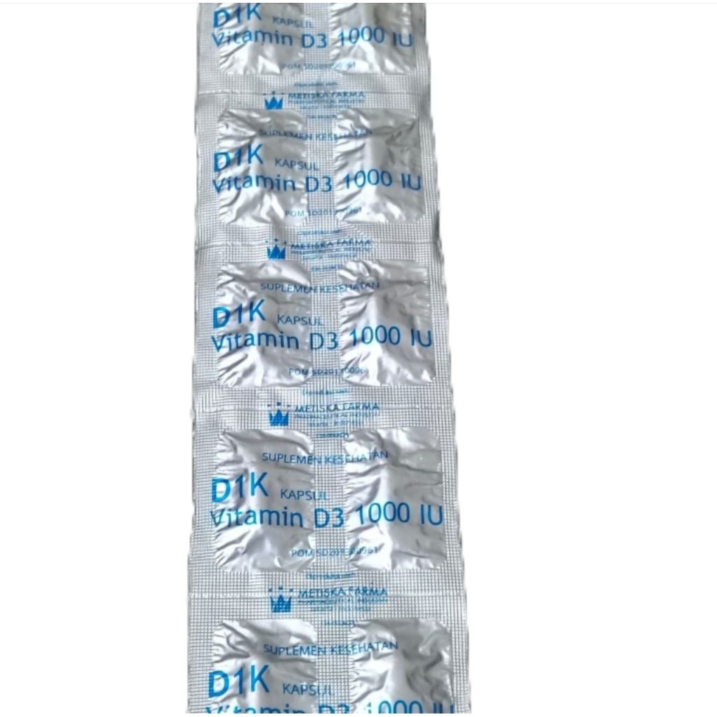 D1k vitamin D3 1000 Iu strip 10 capsul