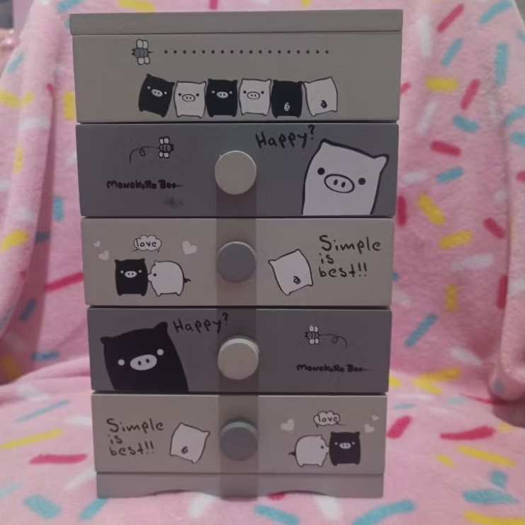 monokuro boo san-x wooden drawers rare