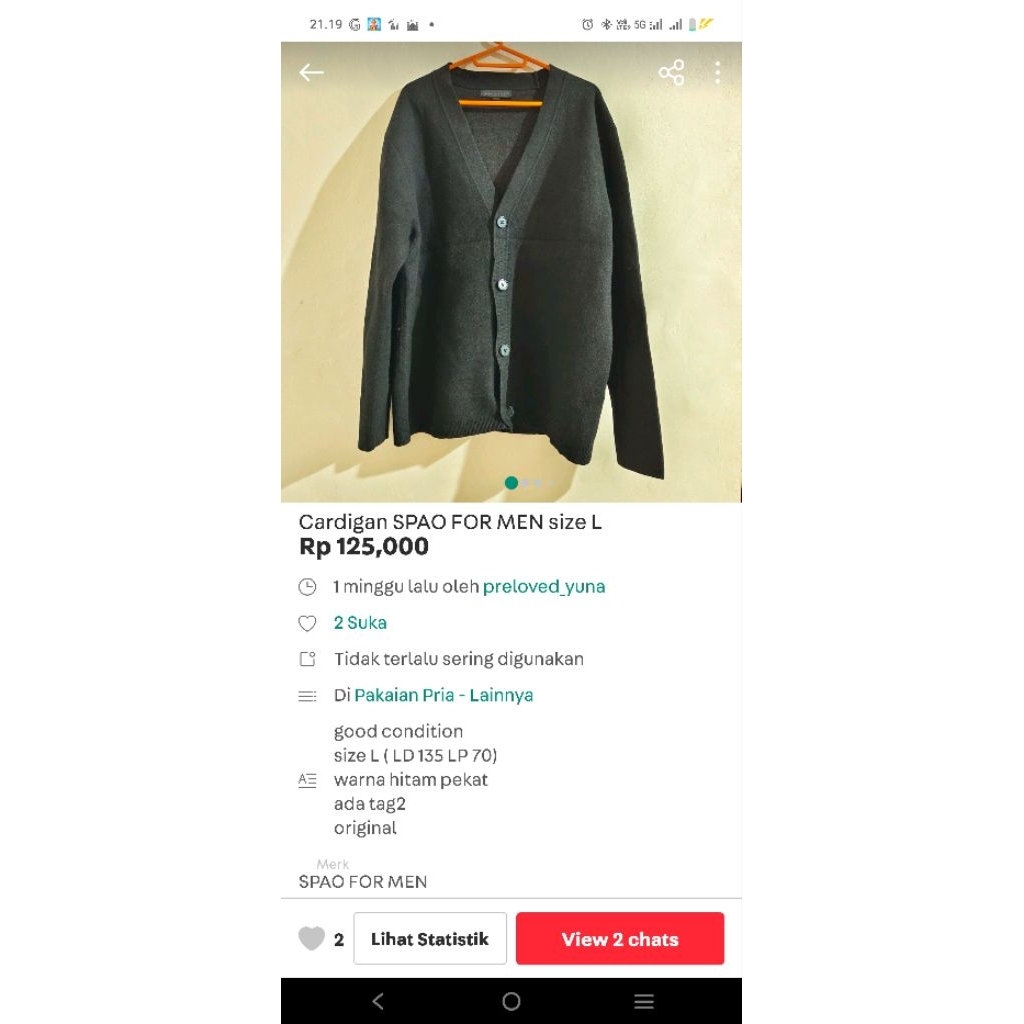 preloved cardigan SPAO