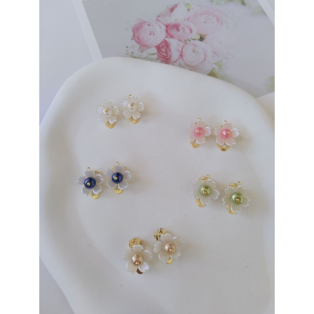 Anting Hijab Anting Klip Anting Jepit / Aksesoris Hijab