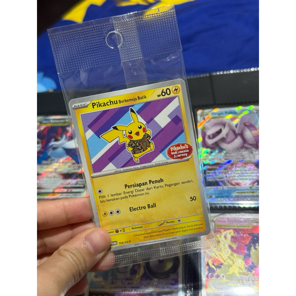 Pokemon Pikachu Batik Card