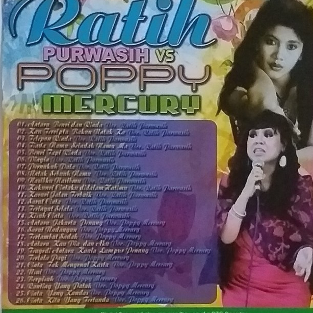 Kaset Video Poppy Mercury Ratih Purwasih Lagu Pop Slow Rock