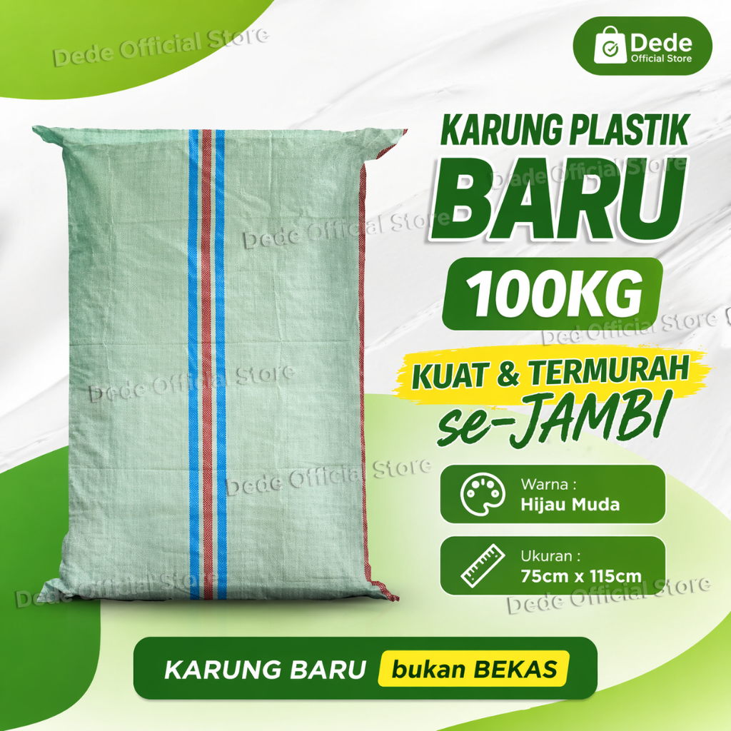 Karung Plastik 100kg 75cm x 115cm Karung Baru 75x115 Jambi