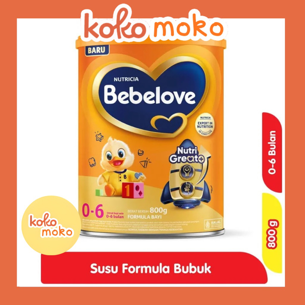 Nutricia Bebelove 0-6bulan 800gr / susu pertumbuhan 0-6 bulan 800 gr